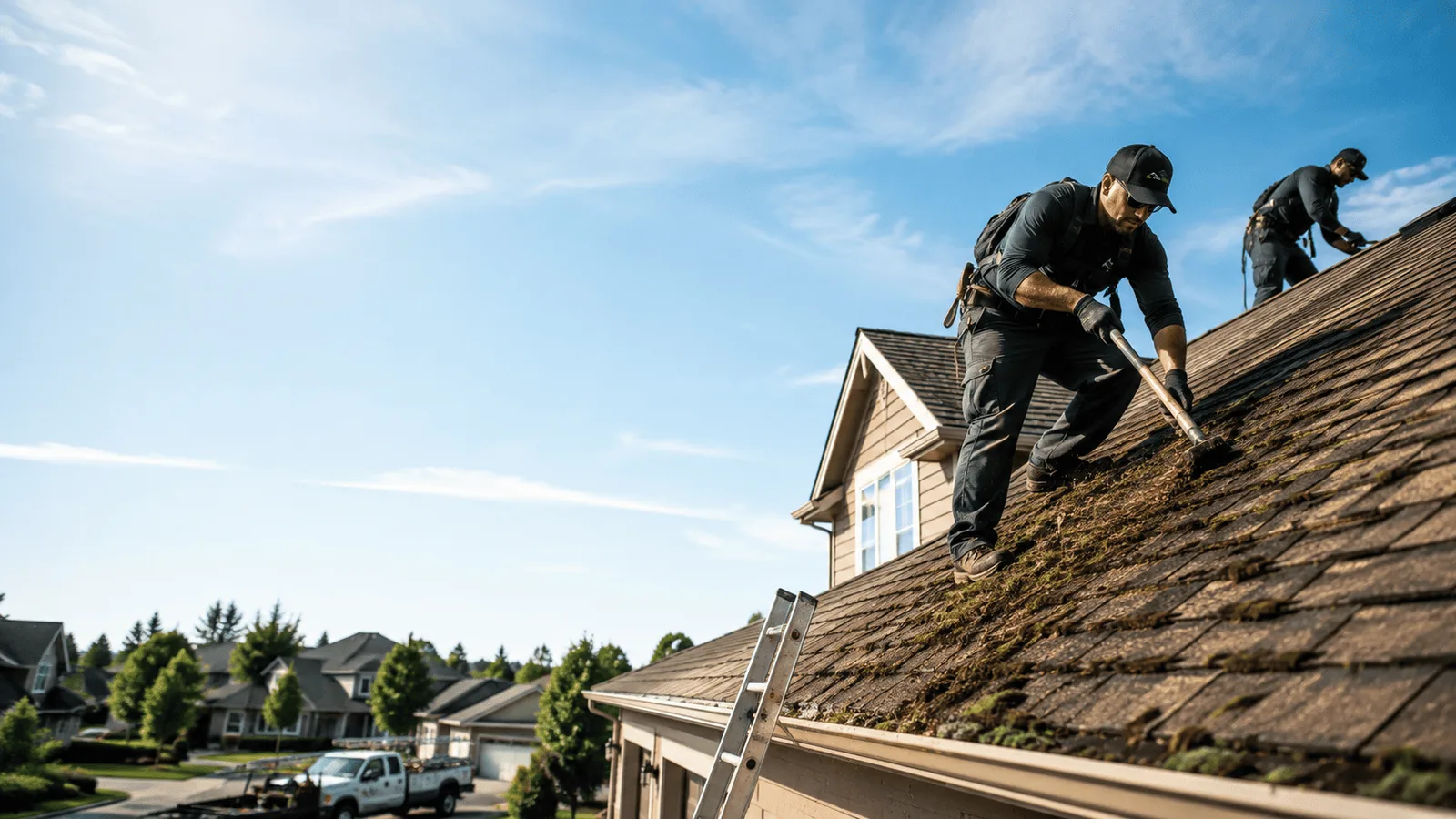 Roof Moss Removal in Bowlus, MN near me